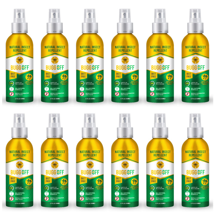 Natrual Mosquito, Gnats & Tick Spray Repellent, Deet Free, Made with Essential Oils, Lasts up to 4 Hours Original