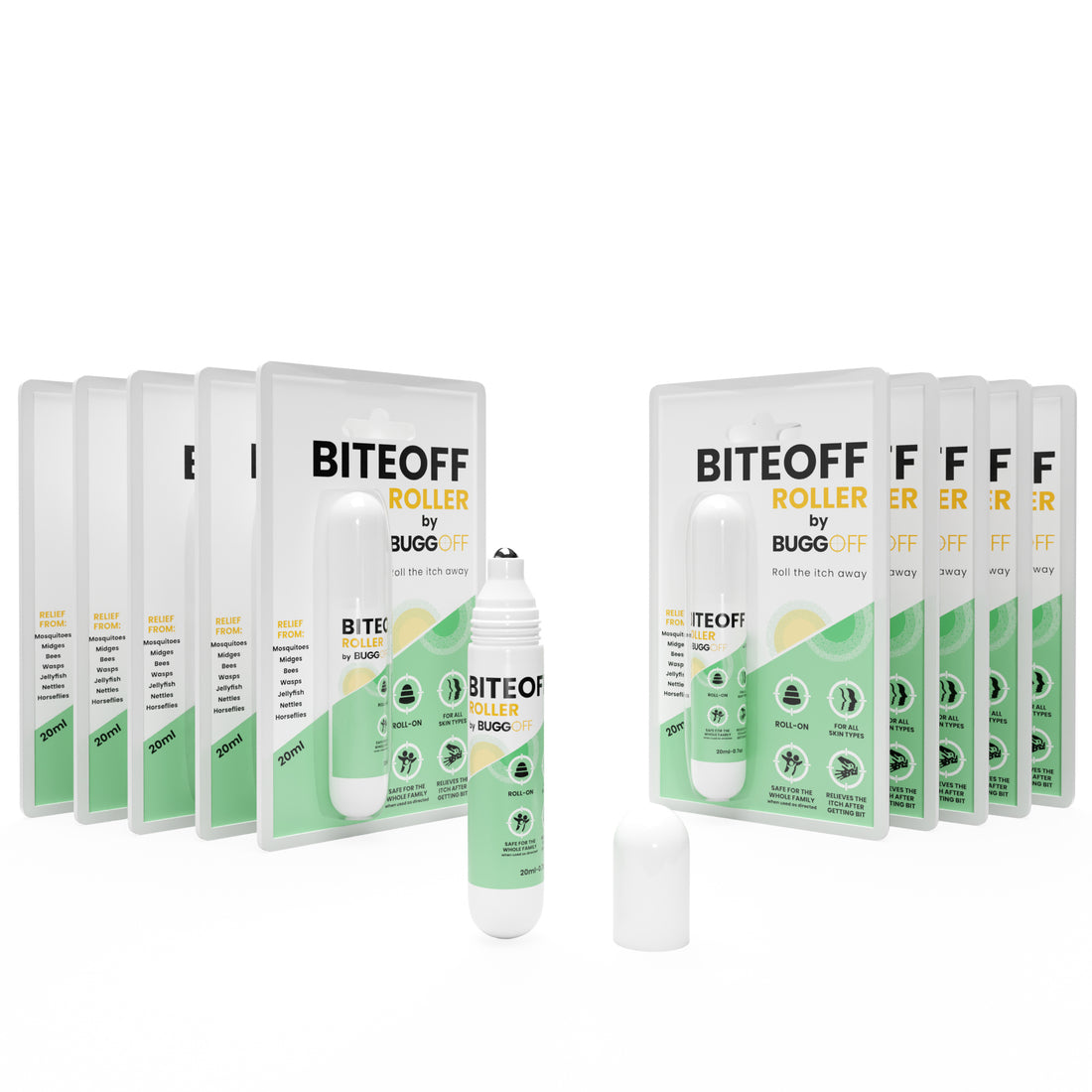 BITEOFF by BUGGOFF insect bite relief roll-on pen 20ML - All Natural ingredients