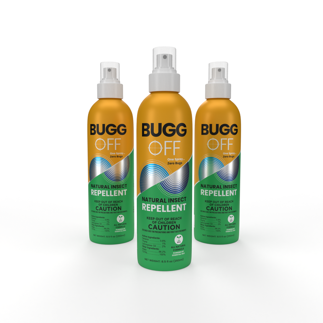 Repelente natural en aerosol contra mosquitos, jejenes y garrapatas, sin DEET, elaborado con aceites esenciales, dura hasta 4 horas. Original